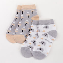 Носки детские Крошка Я «Слон», набор 2 пары, 10-12 см