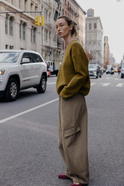 PLAIN KNIT V-NECK JUMPER - Zara фото 3