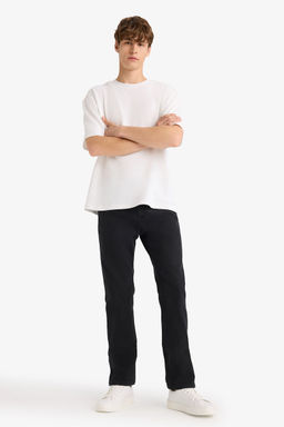 Джинсовые брюки Sergio Regular Fit Normal Mold с нормальной талией и зауженными штанинами - Defacto фото 8