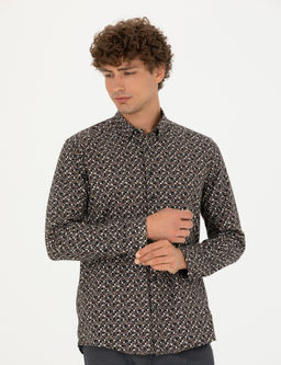 Siyah Slim Fit Uzun Kollu G_mlek