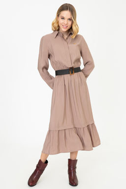 Женское платье из верблюжьей ткани Неожиданная скидка в корзине