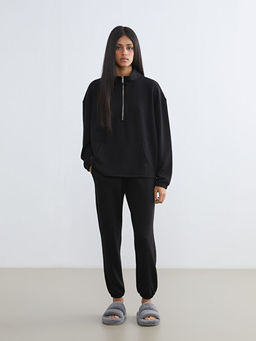 Dik Yaka Oversize Kad?n Pijama ?st?