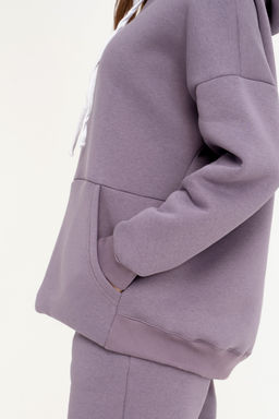 Джемпер Футер 3-х нитка начес 194L17 аметист худи толстовка - Solo mio фото 7