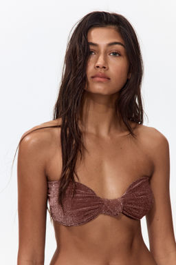 Top de bikini bandeau con relleno - H&m фото 7