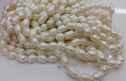 Бусы натуральный жемчуг Рис крупный - камень королев, дарующий любовь и счастье