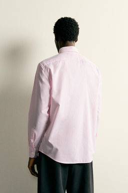 CAMISA REGULAR FIT ESTRUCTURA / Coral rojo - Zara фото 3