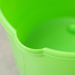 Ведро хозяйственное, 10 л, d=28 см, h=24 см, со сливом, пластик, салатовое, зелёное