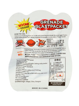 Цена за 40 шт. Прикол бомбочка «Граната», 9.5×7×1 см, цвета МИКС