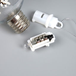 Ёлочный шар Ангелочки, d=8 см, 1 LED, от батареек, свечение тёплое белое - Luazon lighting фото 3