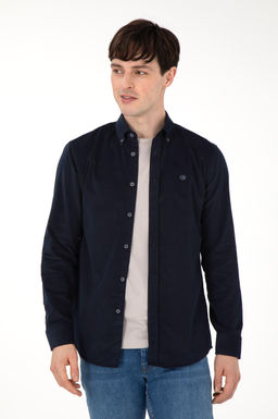 Мужская темно-синяя рубашка с длинным рукавом Неожиданная скидка в корзине - U.s. polo assn фото 3