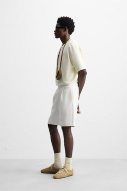 PLEATED TECHNICAL BERMUDA SHORTS - Zara фото 4