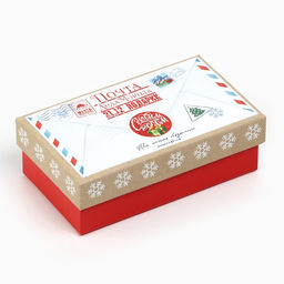 Набор новогодних подарочных коробок 10 в 1 Новогодняя почта, 12?7?4  32.5?20?12.5 см