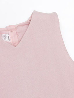 V Yaka Basic K?z ?ocuk Elbise