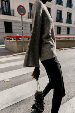 SEQUIN KNIT JUMPER - Zara фото 3