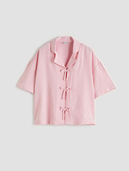 Keten Kar???ml? K?z ?ocuk Bluz ve Pantolon