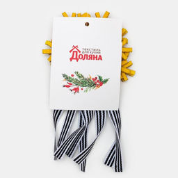 Цена за 2 шт. Набор для декора столовых предметов «Снежинка», 4 шт., цвет золото 7×8 см 100% п/э, фетр