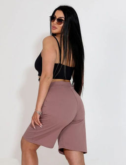 Бермуды трикотажные Латте (М-893) - Лиза фото 4