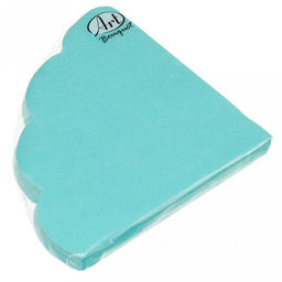 Салфетки бумажные "Art Bouquet Rondo" д32см, 3-х слойные, 12 штук в упаковке, 100% целлюлоза, "Барокко. Тиффани" (Россия)