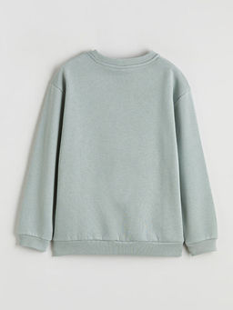 Bisiklet Yaka Erkek ?ocuk Kal?n Sweatshirt