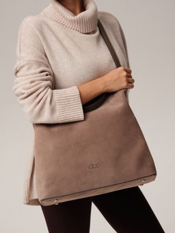 Замшевая сумка шоппер Olga DBR 30948 капучино фото 3