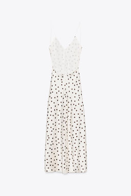 POLKA DOT SATIN MIDI DRESS - Zara фото 6