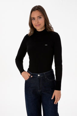 Kad_n Siyah Bal_k__ Yaka Kazak - U.s. polo assn фото 3