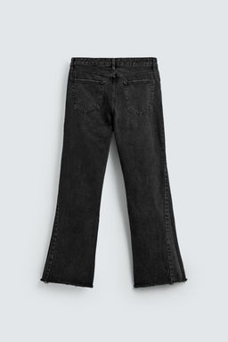 JEANS FLARE FIT ROTOS / Negro - Zara фото 8
