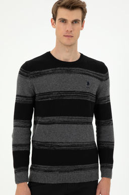 Мужской свитер антрацитового меланжа - U.s. polo assn фото 3