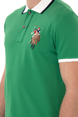 Erkek Slim Fit Polo Yaka Ye_il Basic Ti__rt Sepette S_rpriz _ndirim - U.s. polo assn фото 7