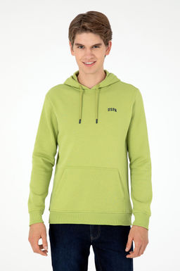 Мужской базовый свитшот фисташкового цвета Неожиданная скидка в корзине - U.s. polo assn фото 3