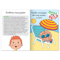 Цена за 2 шт. Обучающая книга Правда или нет? Тело человека, 44 стр. - Буква-ленд фото 2