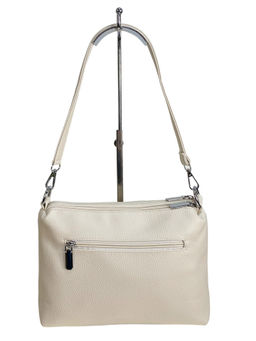 Женская сумка из искусственной кожи, цвет молочный - Greta фото 2