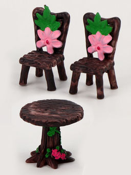 Миниатюра кукольная «Столик на двоих», набор: стол и 2 стула