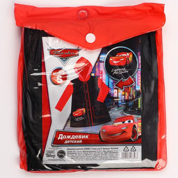 Дождевик детский, размер S, 92-98 см, Тачки - Disney фото 6