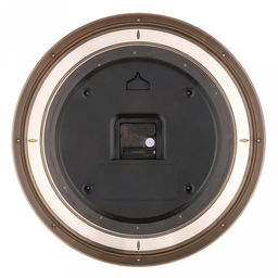 Часы настенные Мистика д41см, h6см, мягкий ход, циферблат Ирис черный; цифры арабские, золотой; корпус пластик, золотой/прозрачный; в коробке (Китай) - Домашняя мода фото 4