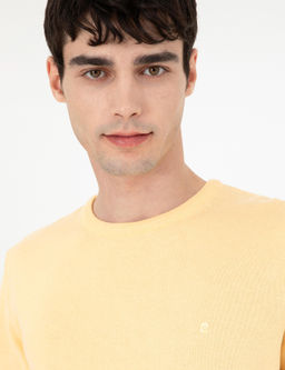 A__k Sar_ Slim Fit Bisiklet Yaka Basic Triko Kazak - Pierre cardin фото 2