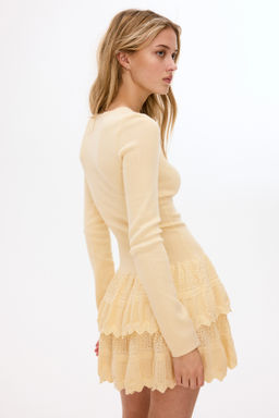 Vestido con falda escalonada - H&m фото 5