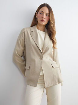 Gabardin Kad?n Blazer Ceket