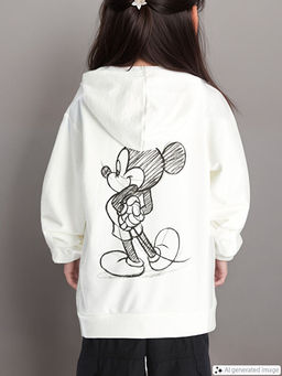 Kap??onlu Mickey Mouse Bask?l? Uzun Kollu K?z ?ocuk Sweatshirt - Waikiki фото 5