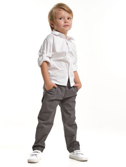 Брюки для мальчика 33-ММ8861 т.серый - Mini maxi фото 4