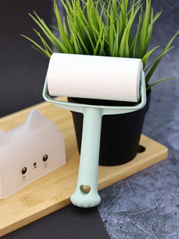 Ролик для чистки одежды в футляре "Cute blue cat", 10 см*60 листов