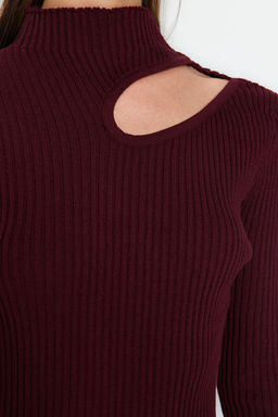 TRENDYOLMILLA Murdum Midi Triko Cut Out/Pencere Detayl? Elbise TWOAW24EL00028 фото 13