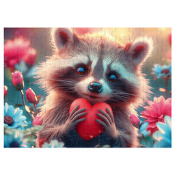 ФРЕЯ Пазл 120 элемент. PZL-120/09 Енотик с любовью