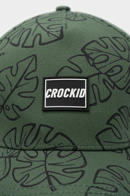 Crockid _ ТК 80080/темный малахит,тропические листья кепка дет