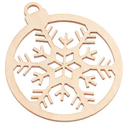 Заготовки для творчества на новый год Шары со снежинками, 5 шт.