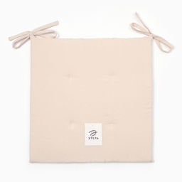 Сидушка на стул с завязками Этель Dream, 40*40 см., 100% лён  фото 4