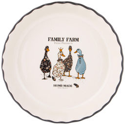 ФОРМА ДЛЯ ВЫПЕЧКИ AGNESS FAMILY FARM КРУГЛАЯ 2,1 Л 27,5*27,5*6 CМ  фото 3
