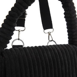 Сумка молодёжная на магните, 25.5×4.5×18.5 см, чёрная