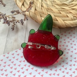 Брошь Драконий фрукт - Стрекоза фото 3
