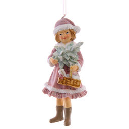 Украшение новогоднее "Девочка", L4,5 W4,5 H11,5 см, 2в.